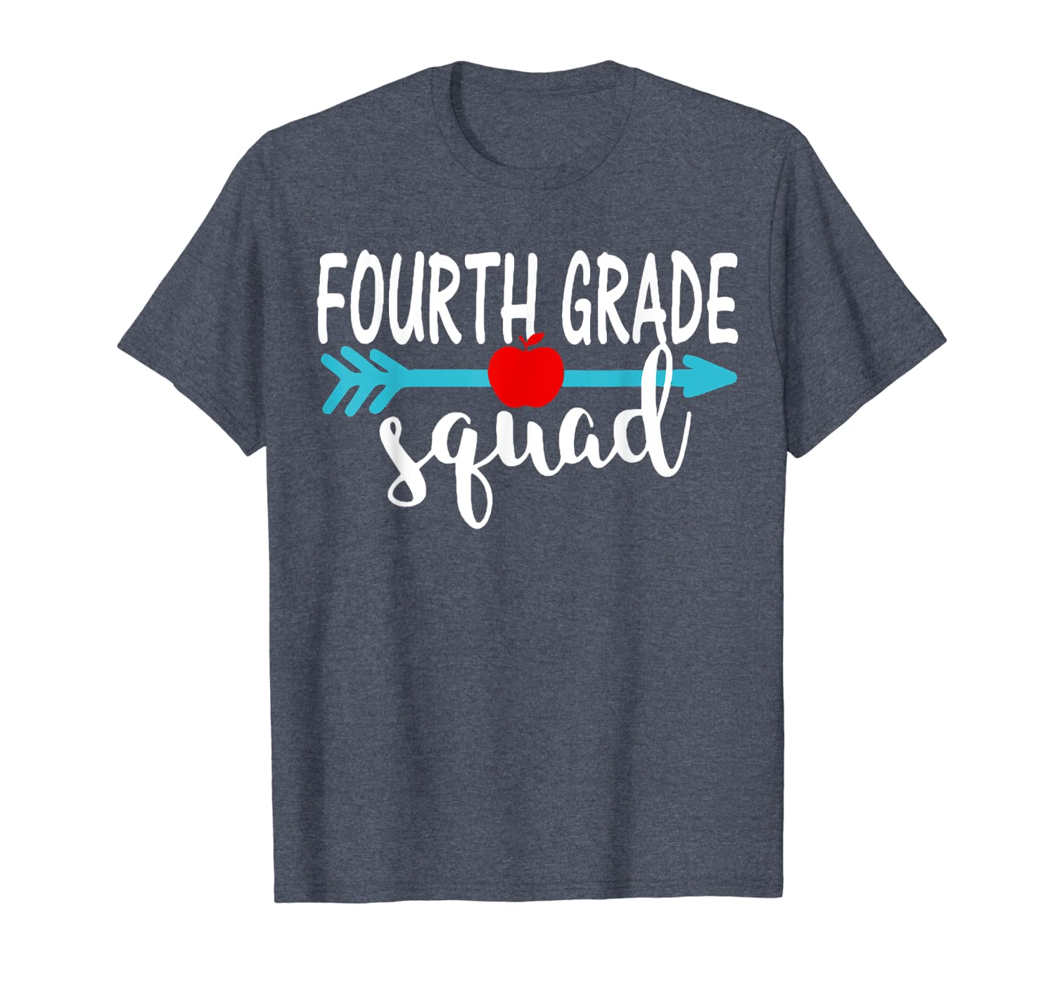 

fourth grade squad teacher shirt 4th team for back to school, White;black