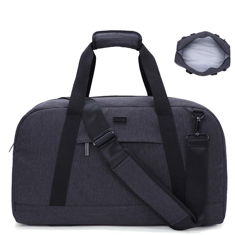 

Men's Business Travel Bags Luggage Clothes Storage Shoulder Duffel, Black
