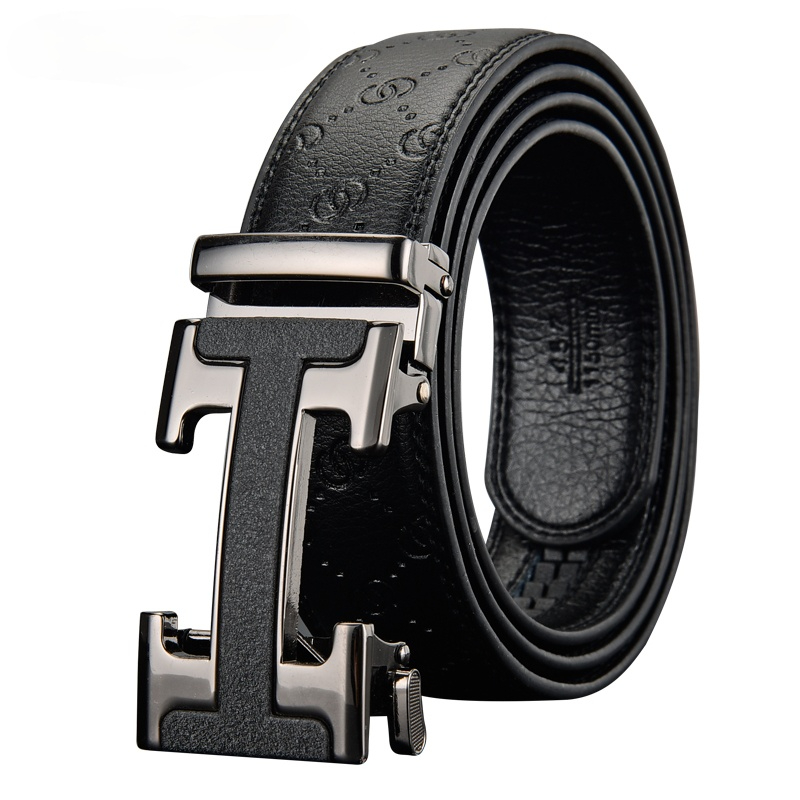 

Men's High Quality Belt Luxury Automatic Buckle Belt Unisex Fashion Belt, Black