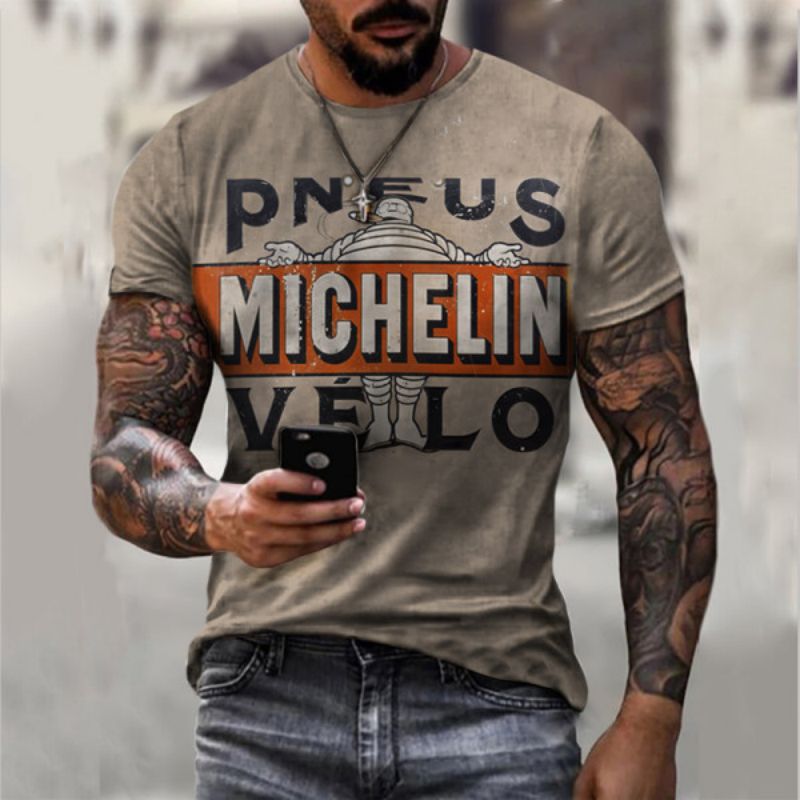 

PNEUS original 3D printing T-shirt unique fashion breathable comfortable daily party travel visual impact Gothic Style Mens short sleeves, White;black