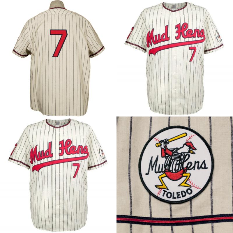 

Toledo Mud Hens 1965 Home Jersey Shirt Custom Men Women Youth Baseball Jerseys Any Name And Number Double Stitched, Blue;black