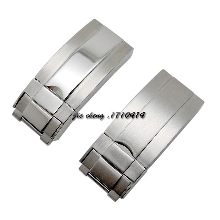 

16mm x 9mm NEW High Quality Stainless steel Watch Bands strap Buckle Deployment Clasp For bands, Black;brown