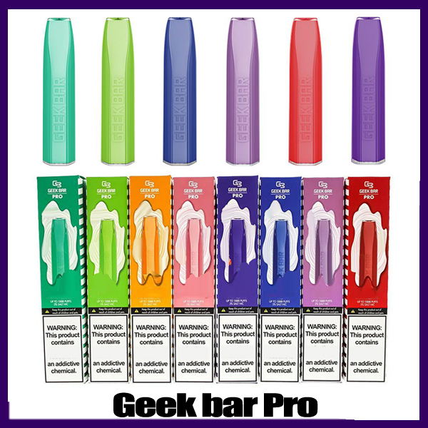 

GEEK BAR Pro Disposable Vape E cigarettes 1500 Puffs Pen 4.5ml Prefilled pods Cartridge 850mAh Battery Starter Kit 0268259