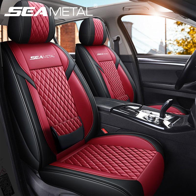 

Car Seat Covers SEAMETAL Brand Cover Front/Rear Universal Fit Most 5-Seat Vehicle Automotive High Quality Soft Protector
