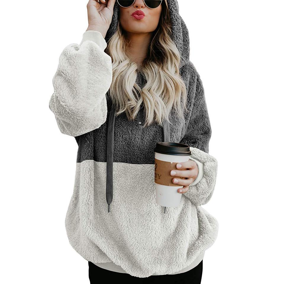 

hoodies Winter Women 'S Large Size Artificial Teddy Bear Coat 5xl Clothes Rabbit Ladies Sweatshirt With Fur Blo, Green