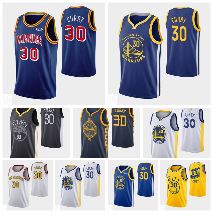 

Golden StateWarriorsMen Basketball Stephen 2021-22 Blue Curry City Swingman Stitched Jersey - Icon, Black