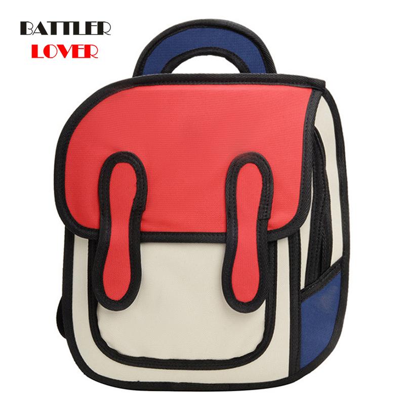 

Backpack Kindergarten Bag 2D 3D Cartoon School Korean Baby 3-6 Years Old Children Kids Boy Girl Unisex Travel Back Pack
