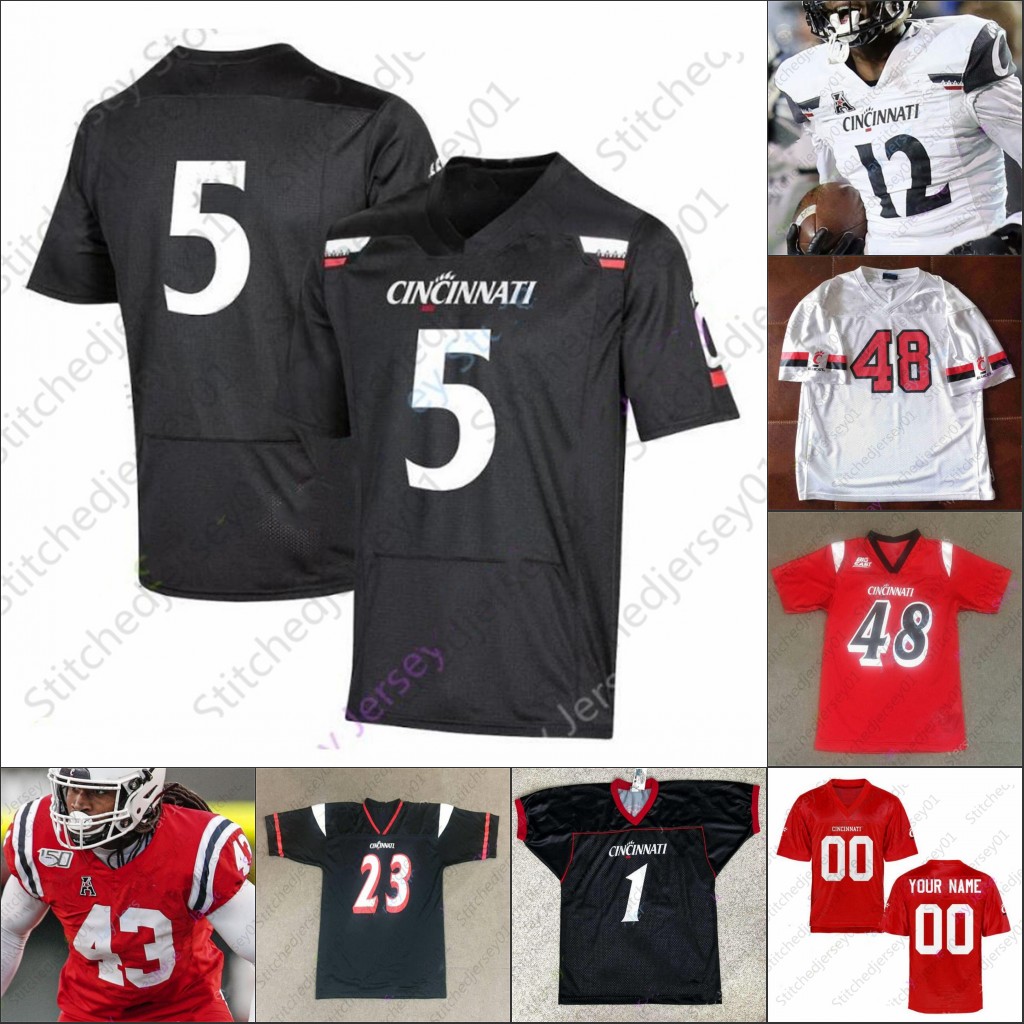 

NCAA Cincinnati Bearcats Football Jersey College Kahlil Lewis Ethan Tucky Gerrid Doaks Malik Vann Josiah Deguara MENS WOMEN KIDS YOUTH, Red