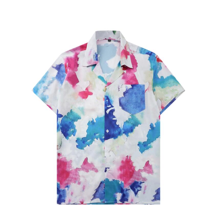 

High Quality Mens Short Sleeved Shirts With Letters Summer Designer Tee Shirt Turn-down Collar Tees Top Men Women Polos Clothing M-3XL, No1