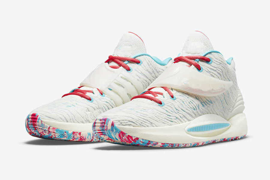 

KD 14 Multicolor Sunset Men Basketball high quality Kevins Durant Home Sports Shoes Size US7-US12, 19