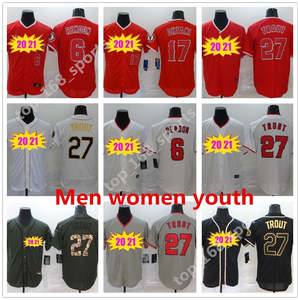 

2021 Men Women kids youth Baseball Jerseys 6 Anthony Rendon 27 Mike Trout 17 Shohei Ohtani JERSEY, As pic