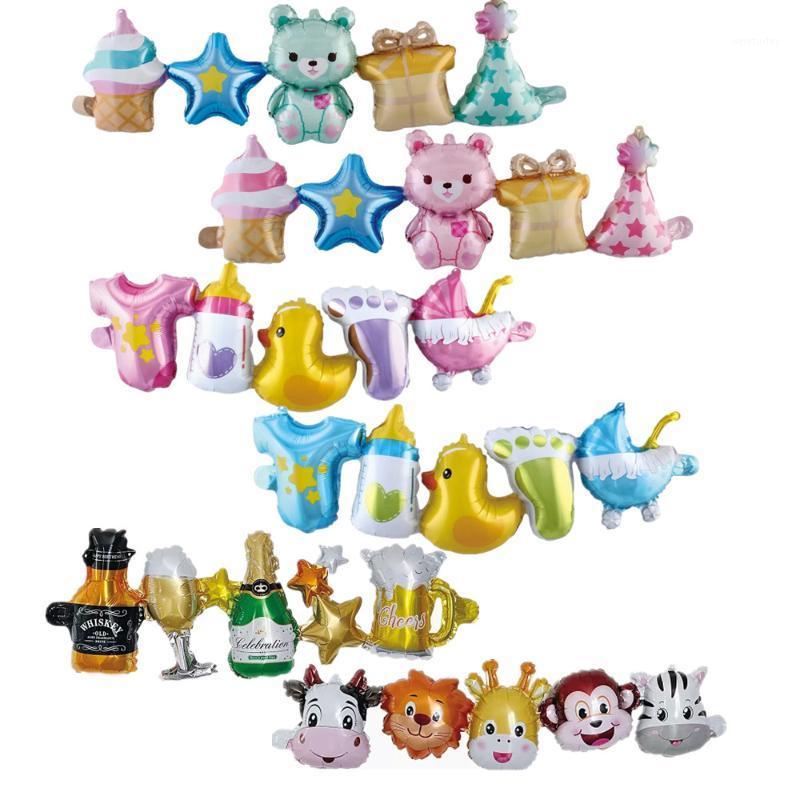 

Party Decoration 1pc Large Link Bear Bottle Baby Carriage Animal Foil Helium Balloons Shower Birthday Decor Kids Globos Wedding Balaos