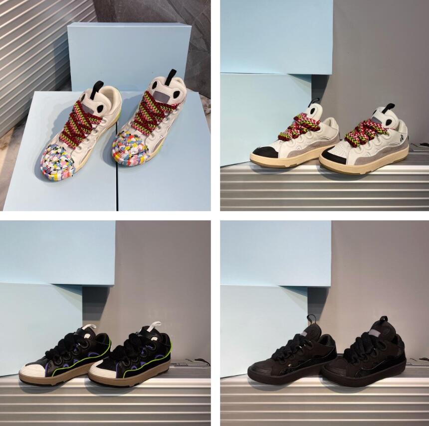 

2021 Luxury Designer Women Men Sport Shoes Collage Sneakers Cowhide Suede Net Yarn Round Shoe Shape Padded Tongue and Curved Metal Lace Fashion Size 35-45 A1, Color 10