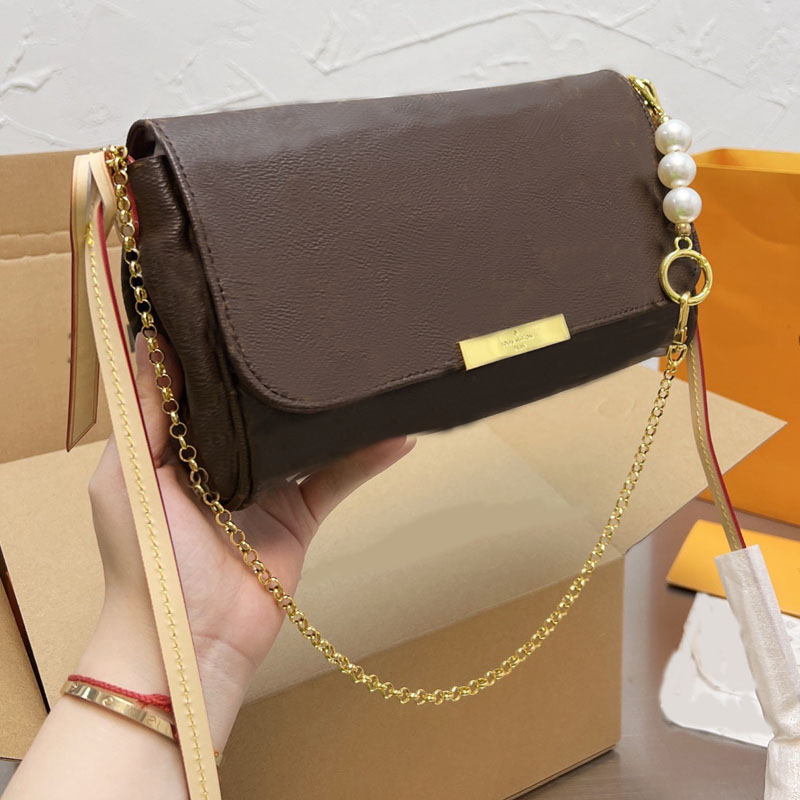 

Vintage Flowers Bag Women Handbag One-shoulder Handbags Fashion Lattice Tote Purse Pearls Chain Elegant Genuine Leather Plaid Bags Girls Gifts, Bag box