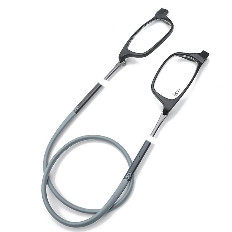 Lunettes de soleil à haute qualité TR Absorption magnétique suspendue Cou Lecture Lunettes de lecture pour hommes et femmes Aimant portable