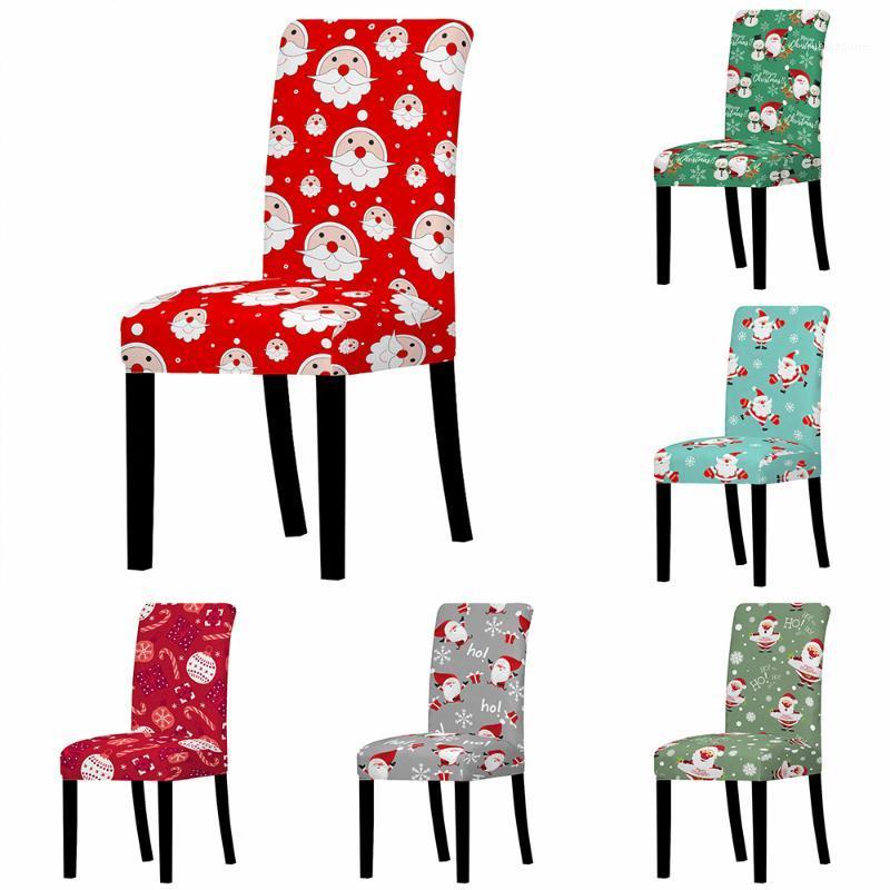 

Chair Cover Christmas Covers Digital Printing Table Decoration Dining Room Kitchen Slipcovers