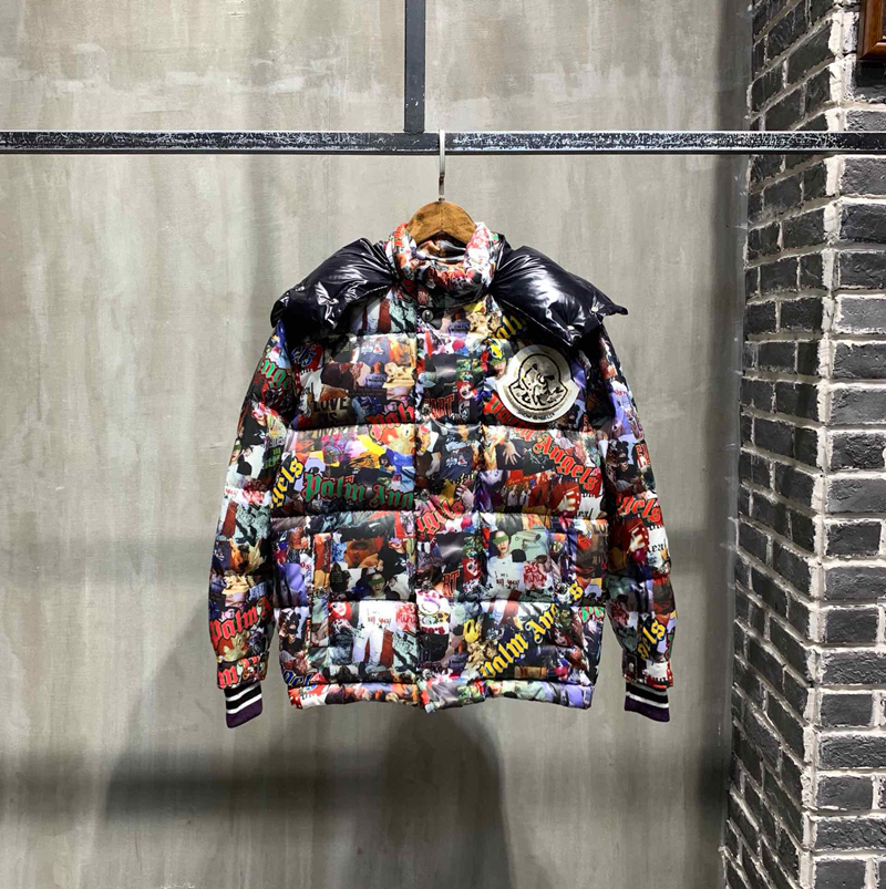 

Luxury France Mens down jacket Letter Monclair Logo Knitted women Parkas Panel Casual coats Bomber jackets Designers Men S Clothing 00108
