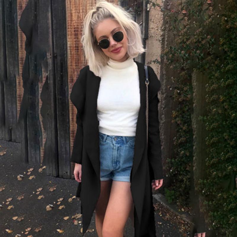 

Women' Trench Coats Autumu Fashing Women Casual Wild Loose Coat Fashion Hooded Cardigan With Sashes Windbreaker Female, Khaki