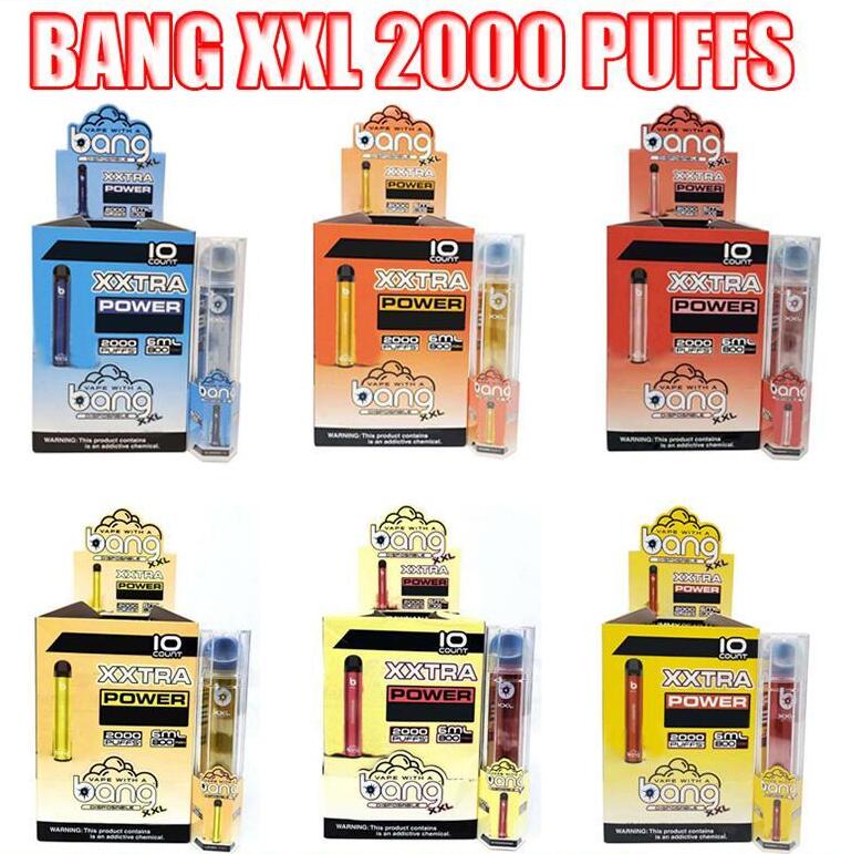 

Bang XXL Disposable Vape Pen Electronic Cigarettes Device 800mAh Battery 6ml Pods vs puff max