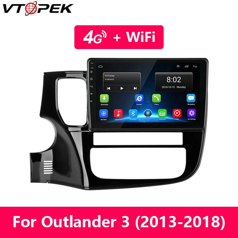 

Player Vtopek 2G+32G Android 8.1 Car Dvd Navigation Radio Audio Auto Stereo For Mitsubishi Outlander Xl 3 2012-2021 2 Din