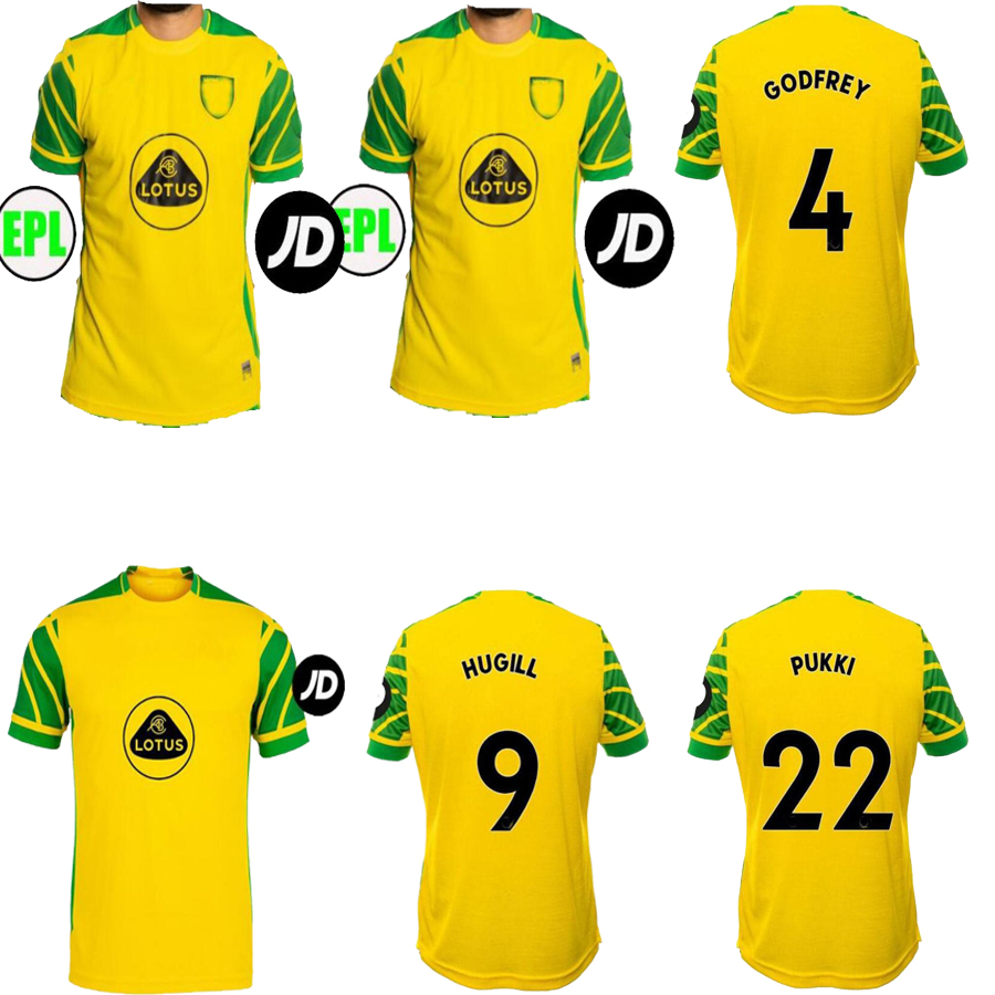 

21 22 NORWICH 2021 CITY HUGILL Soccer Jerseys Home kids kit ROBERTS PUKKI HERNANDEZ BUENDIA STIEPERMANN jersey football shirts yellow 20 Ski, Black;yellow