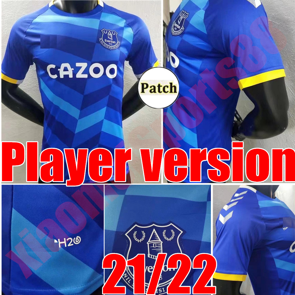 

Player version 2021 2022 Everton Soccer Jerseys CALVERT-LEWIN 21 22 RICHARLISON SIGURDSSON JAMES ALLAN Football Shirt PICKFORD Black Green Goalkeeper Y.MINA Men, Adult home+league patch