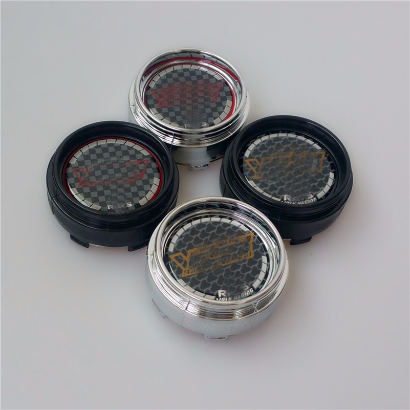 

4pcs 66MM High Quality Japan Wheel Covers FORVOLK RAYS Carbon Grain Wheel-Center Hub Caps car-styling