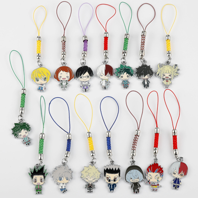 

Fine Key Chain Anime Surrounding My Hero College Pendant Full-time Hunter Cartoon Character Bag Mobile Phone Spot