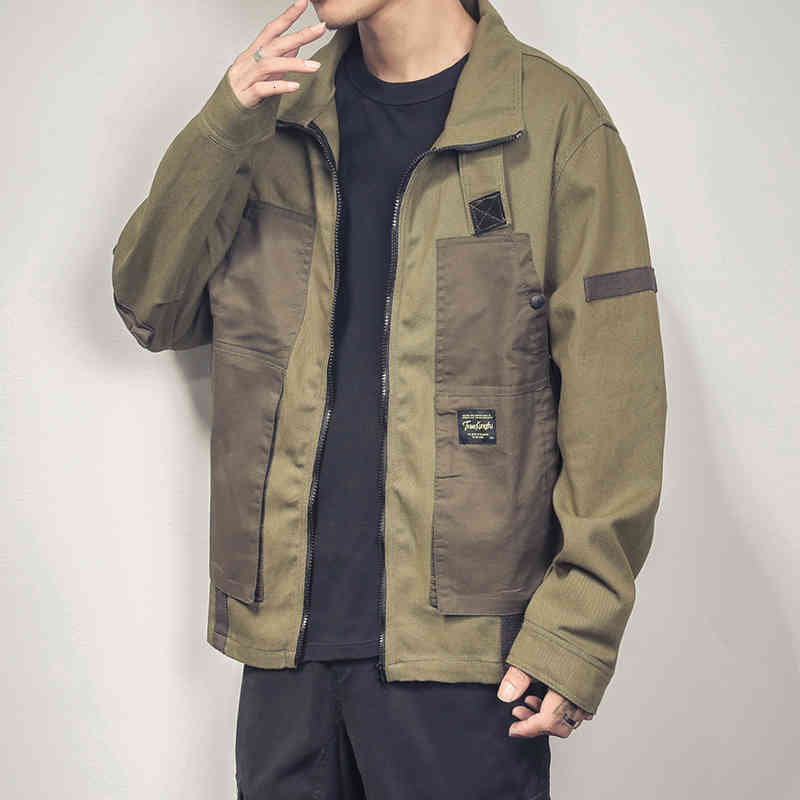 

men's jackets jaqueta jeans masculina corta vento patchwork, casaco jaqueta estilo hip hop primavera outono 38z9, Black;brown