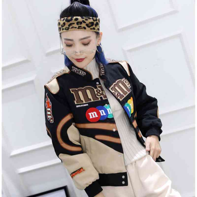 

Women's T-Shirt jacket embroidered plus size, hip hop NVMX, 1# shoe box