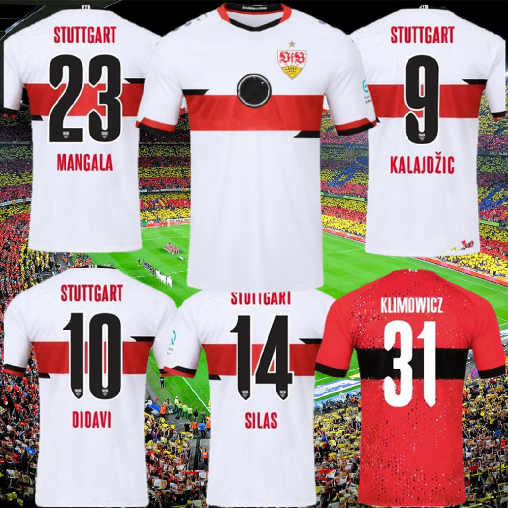 

2021 2022 VFB Stuttgart soccer jerseys KALAJDZIC DIDAVI WAMANGITUKA Gomez GONZALEZ MANGALA Men Kids Kits sock Full sets Football shirt Männer Kinder 21/22, Adult kit