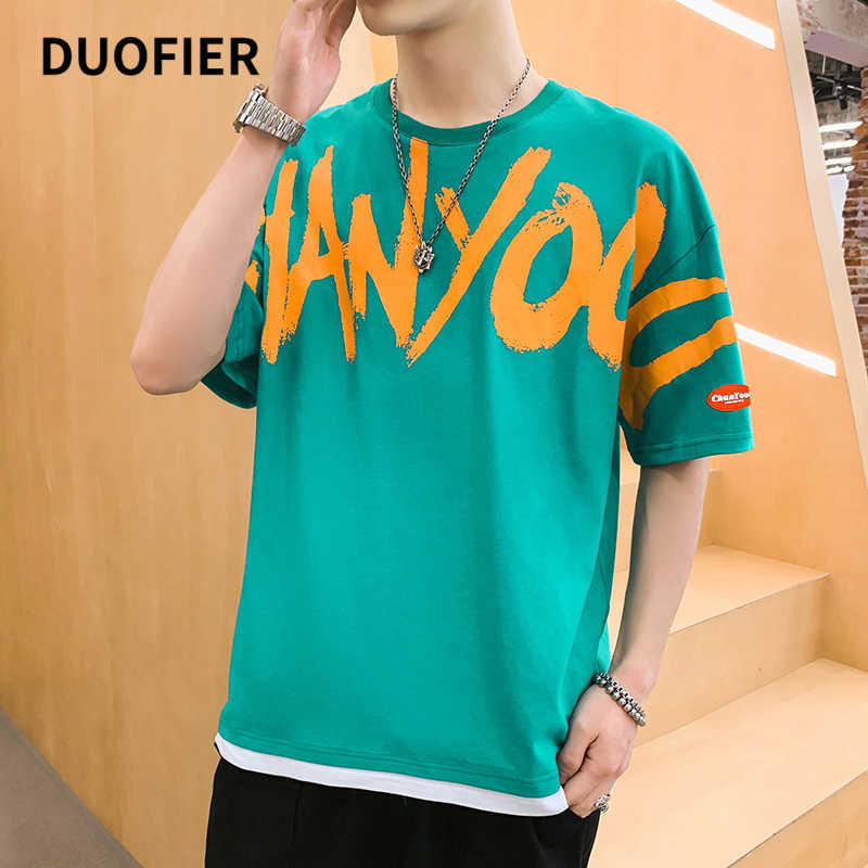 

Streetwear T Shirt Men Hip Hop Letter Print Tshirt Harajuku Cotton Tops Casual Summer Short Sleeve Oversized T-Shirt Black 210603, Bl354grey