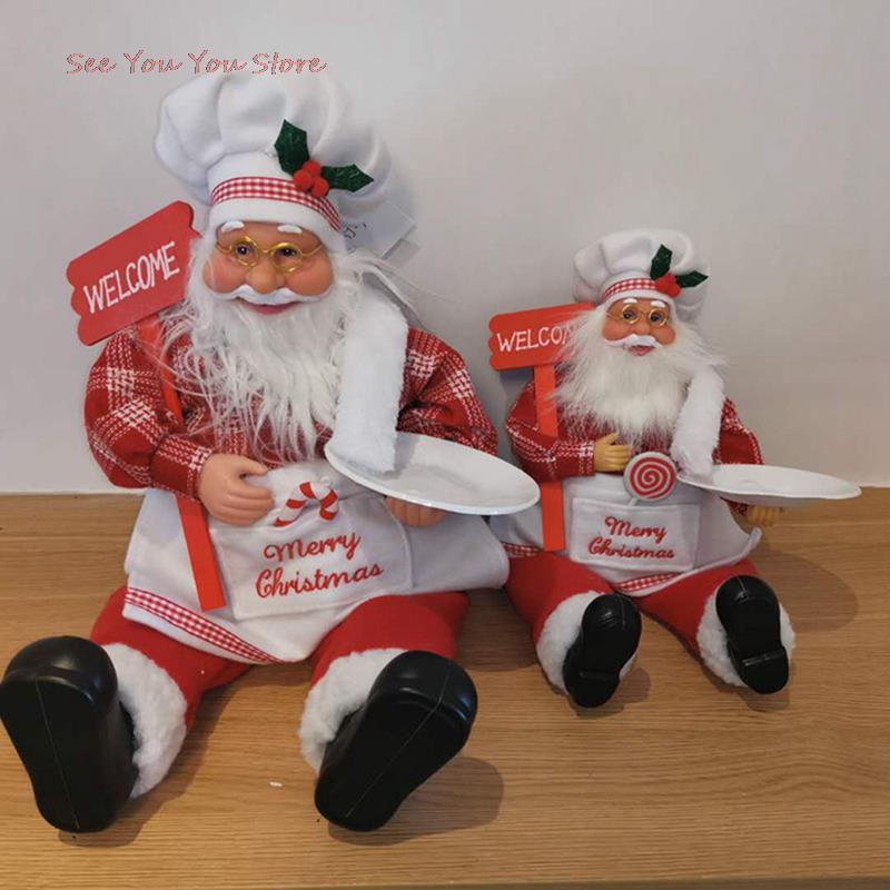 

Christmas Decorations For Home Big Santa Claus Doll Children Xmas Year Gift