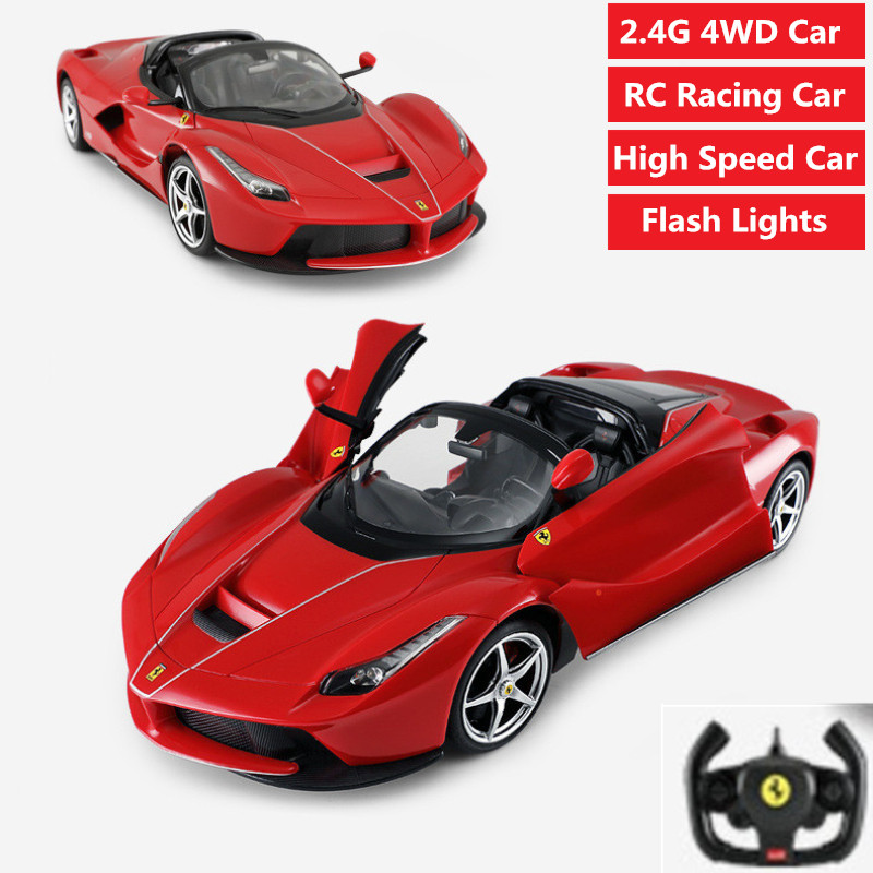 

High Speed Remote Control RC Racing Car High Simulation sport Car Toy multi-function car with flash light door can open toys