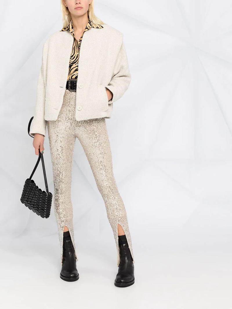 

Women' Suits & Blazers Women Coat 2021 Autumn And Winter Clothing All-match Shoulder Pad Woolen Small Suit Fashion Slim Short Top, Cream