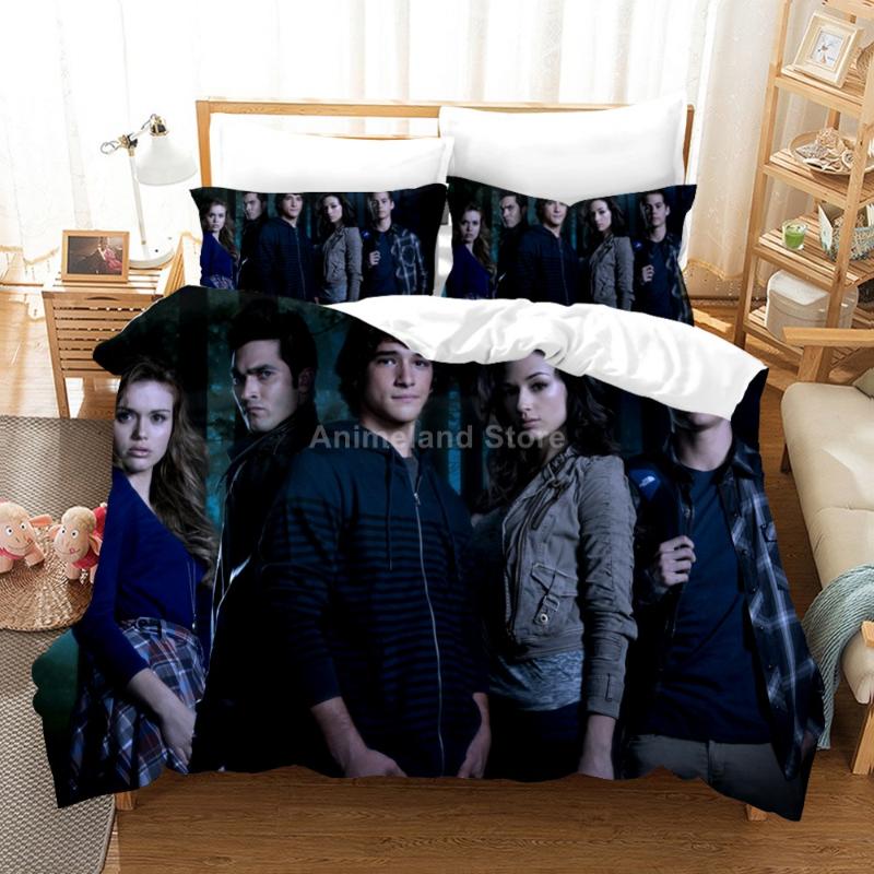 

Bedding Sets Teen Wolf Set TV Series Bed Linen Quilt Duvet Cover Home Decor  Single Queen King Size Fashion American Gift