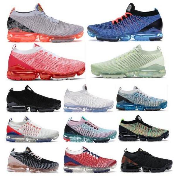 

Fly 3 Running Shoes Airs Triple Black White Vapom Knit 3.0 2.0 Moon Landing Blue Fury Men Women Fashion Newest Sneakers