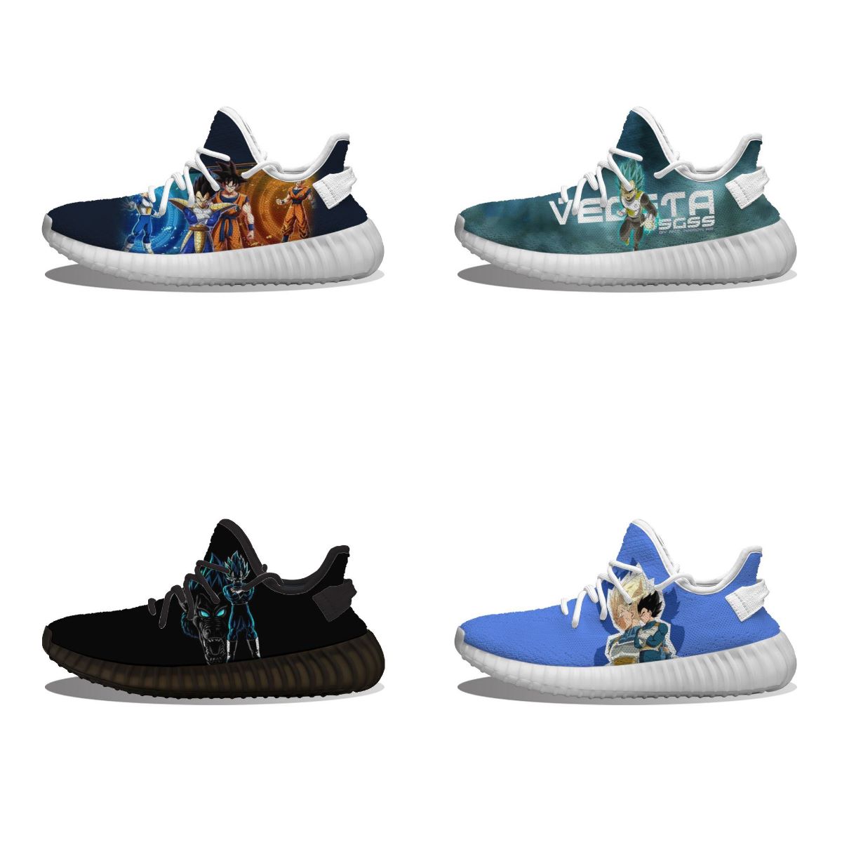 

Wholesale Custom Running Shoes Dragon Z ball fun printing men's women's classic air net customized leisure Road Sports Sneaker