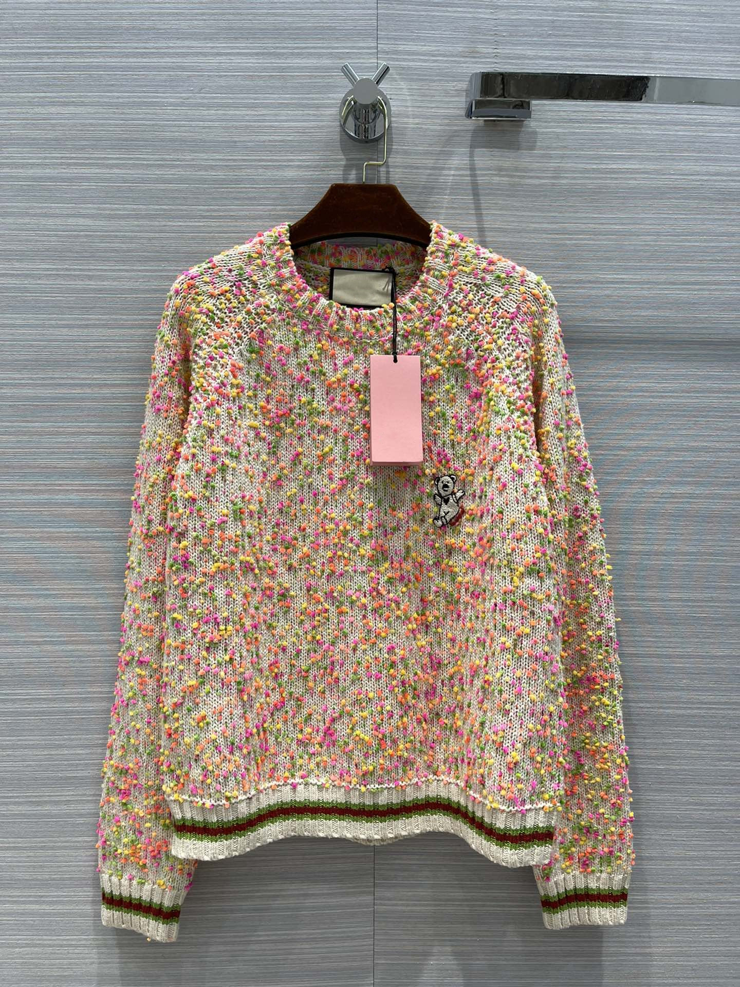 

Milan Runway Sweaters 2021 Autumn Winter Long Sleeves O Neck Women' Sweater High End Jacquard Pullovers Designer Sweater 0906-1, Multi