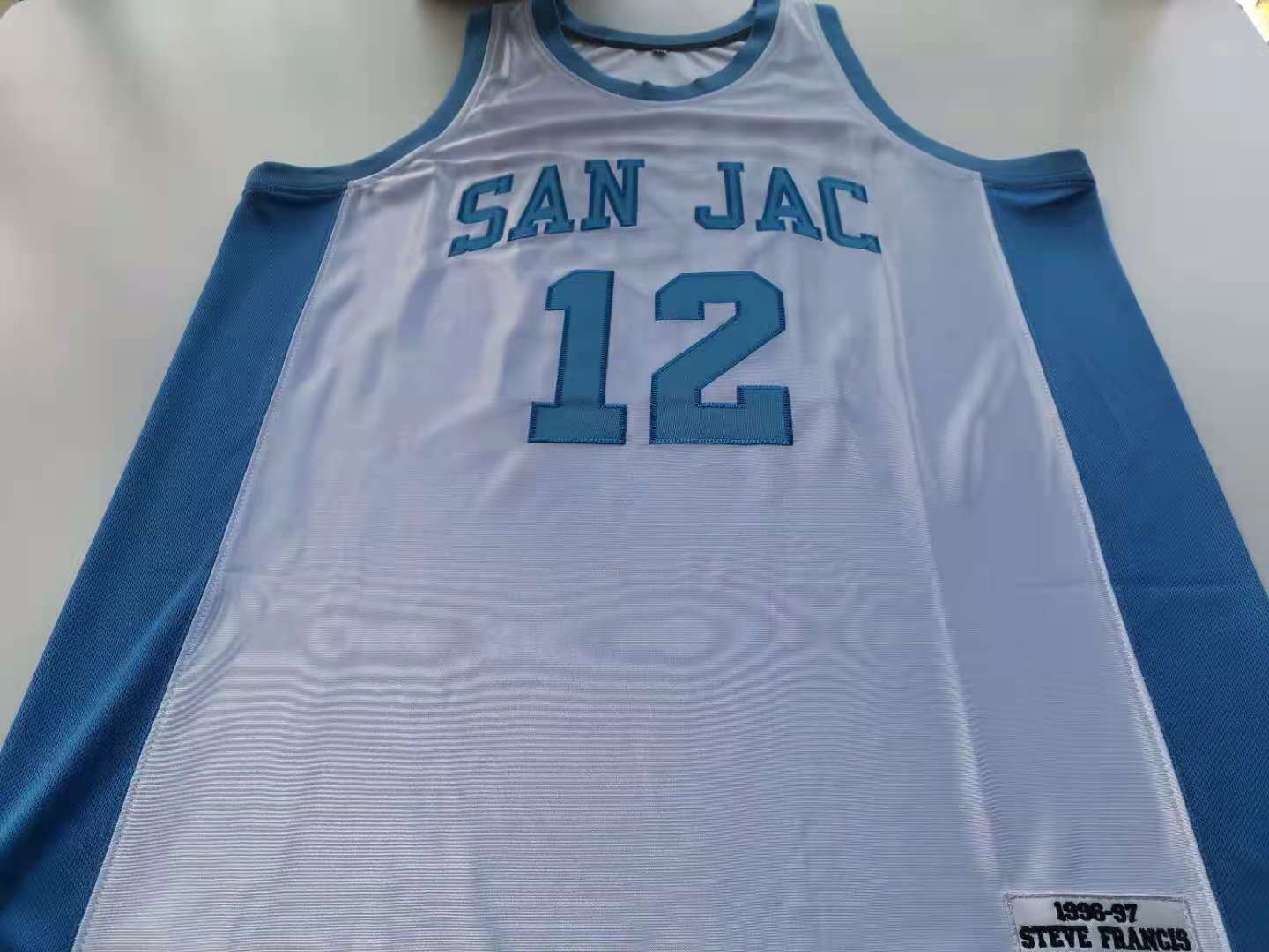 

rare Basketball Jersey Men Youth women Vintage Steve Francis San Jacinto High School Size S-5XL custom any name or number, White youth s-xl