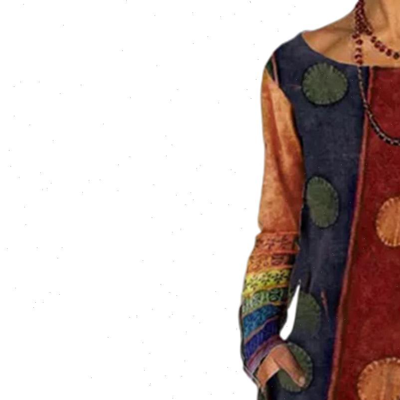 

women dresses plus size autumn winter long sleeve ethnic print patchwork pockets knee length dress good quality, Black;gray
