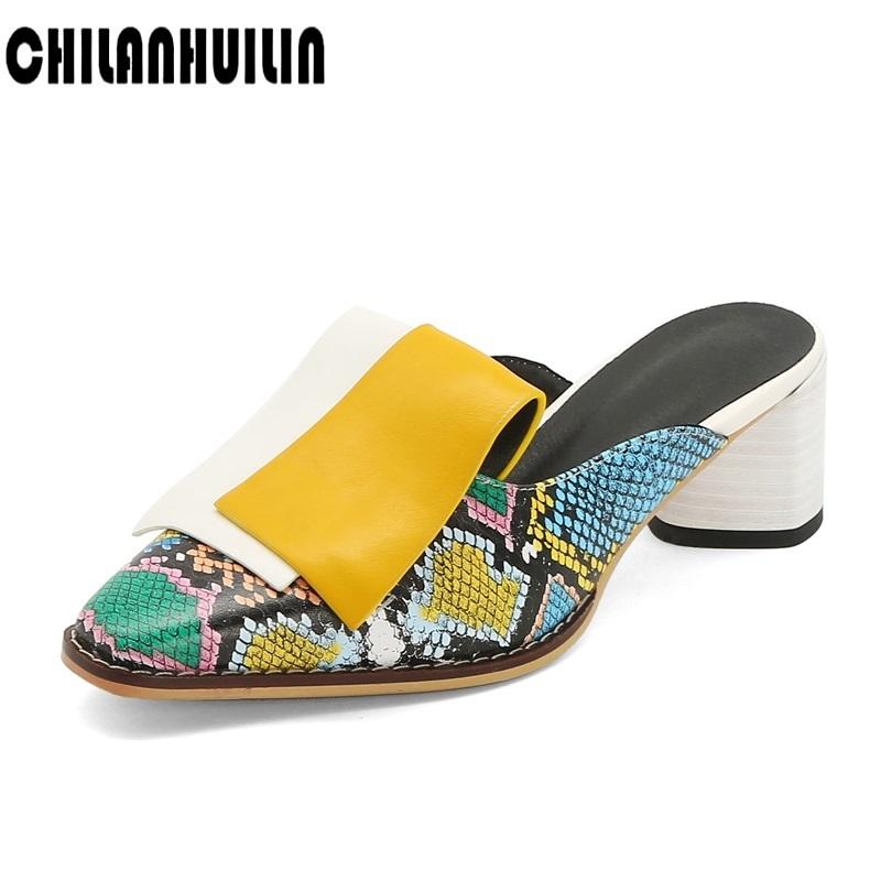 

Sandals Plus Size Summer Casual Shoes Flip Flops Woman Dress Lady Square Toe Sexy High Heels Party Pumps, Black