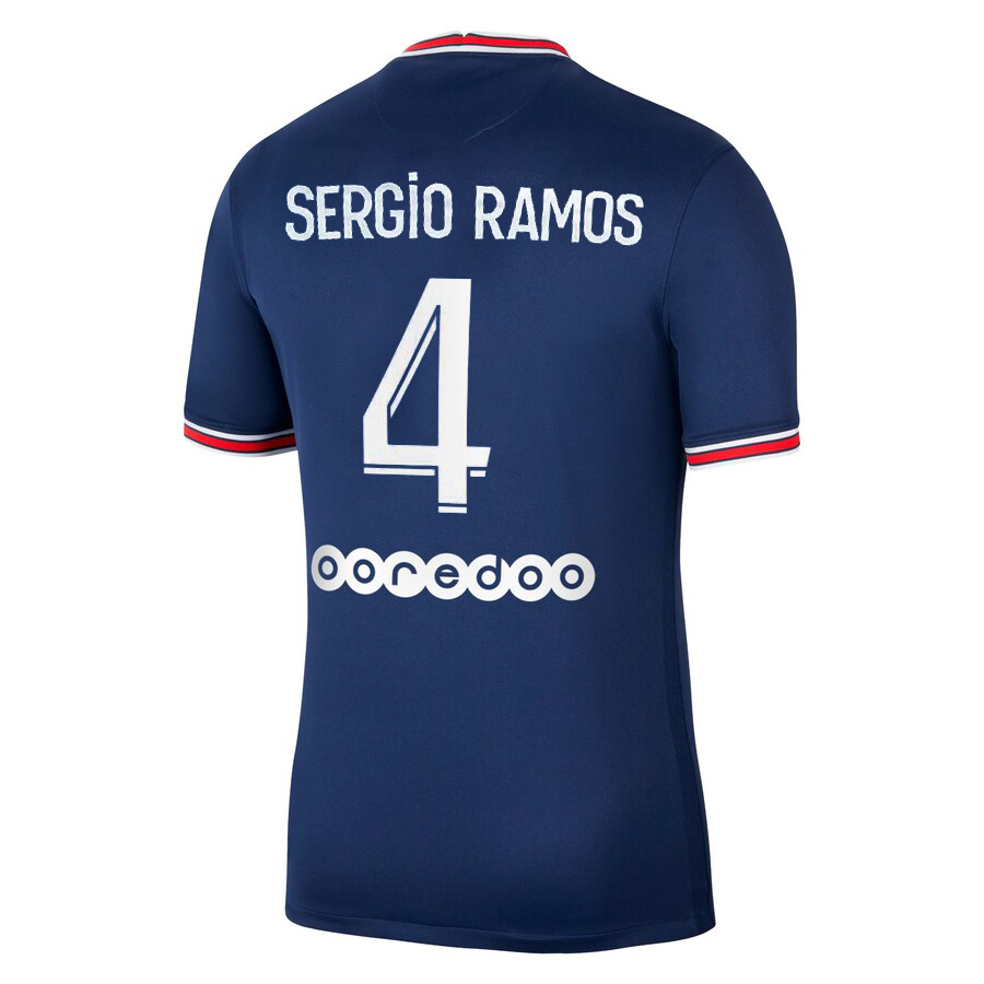 

2021 2022 Maillot De Foot #4 SRERGIO RAMOS #2 HAKIMI Soccer Jersey Home 21/22 MBAPPE ICARDI MARQUINHOS Soccer Shirts Fans version men Football Uniforms S-3XL On sale, No name no number