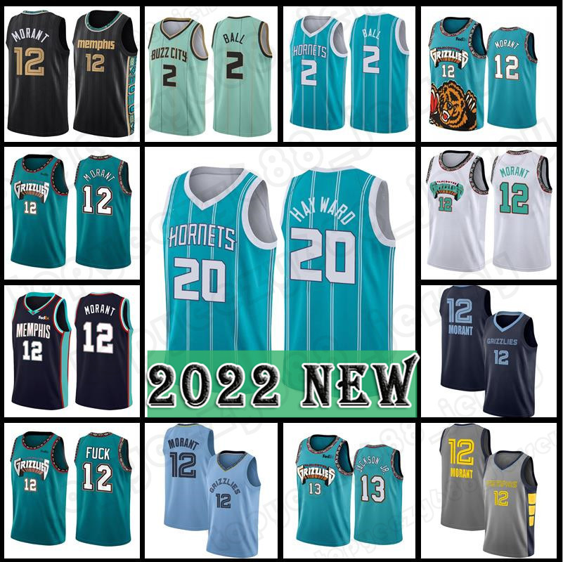 

Gordon 20 Hayward LaMelo 2 Ball Basketball Memphi Charlottes 12 Ja Morant Hornet Jerseys Grizzlie 21-22 New Season Jaren 13 Jackson Jr.75th Anniversary, Jersey