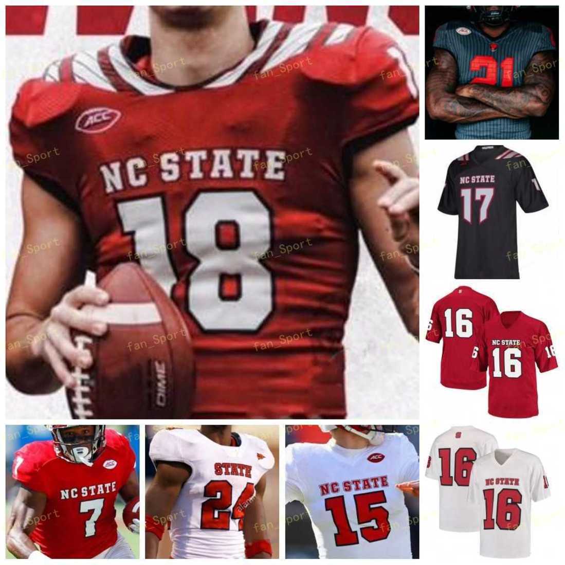

NC State North Carolina Wolfpack NCAA College Football Jersey Daniel Joseph 21 Drake Thomas 17 Philip Rivers 16 RUSSEL WILSON 13 Devin Leary, As