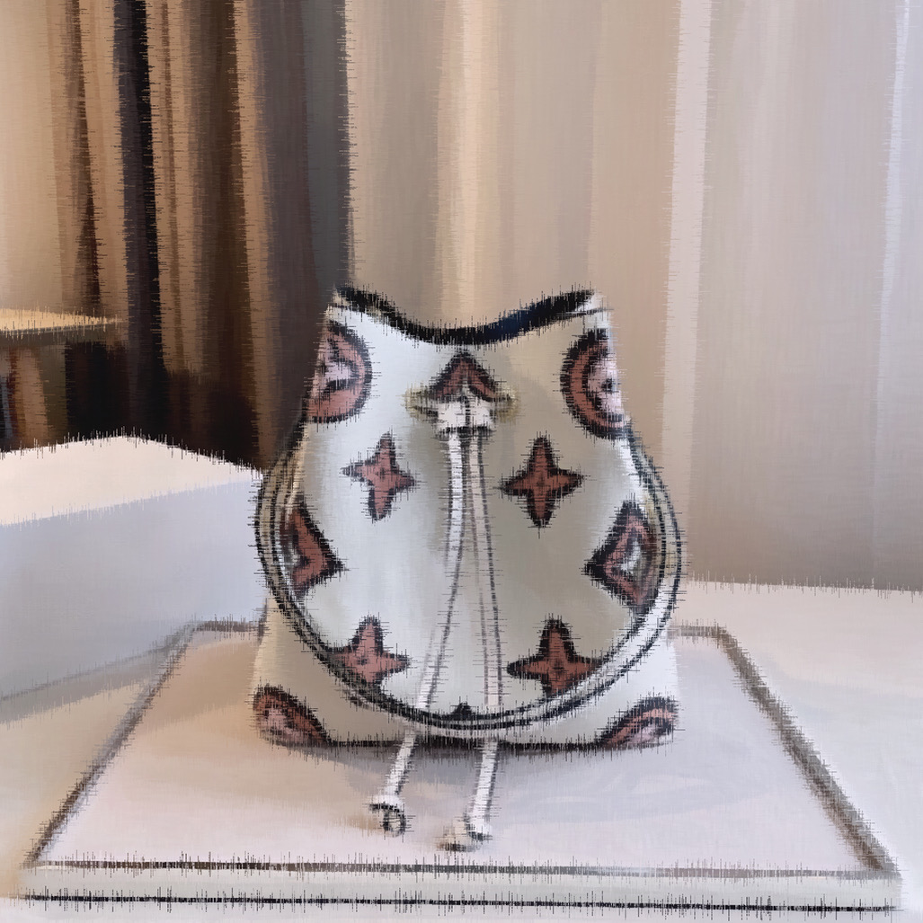 

Women Luxury Design Printed Embroidered Bucket Bag Chateau Champagne Buckets Drawing String Single Shoulder Bags Fashion Makeup Tote Wallet