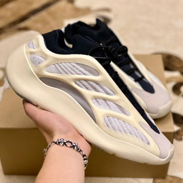 

Womens 700V3 Azael White Glow Mens Kanye shoe West Carbon Luminous 700 V3 Runner Running Sports Sneakers Shoes Size 36-45, Color 2