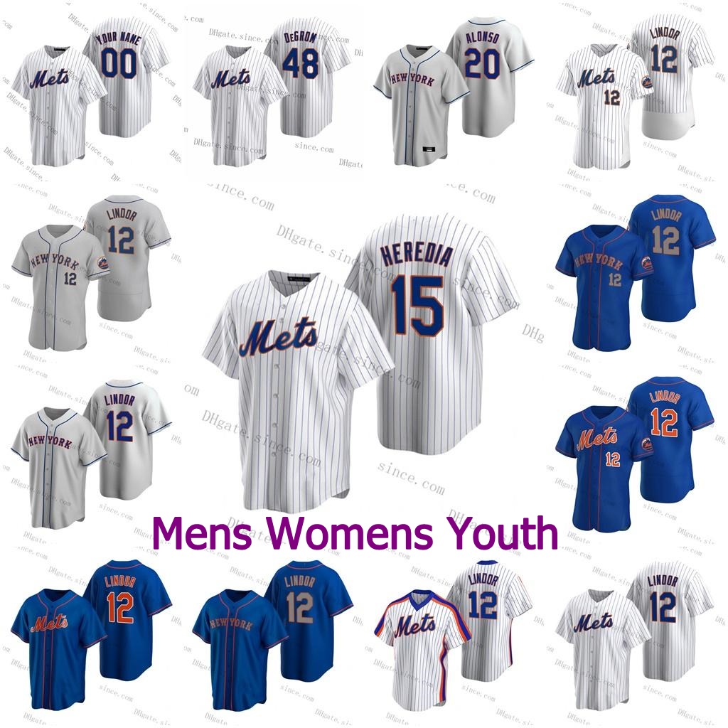 

12 Francisco Mets Lindor Jersey Jacob deGrom Pete Alonso Jeff McNeil Marcus Stroman Syndergaard Darryl Strawberry 15 Guillermo Heredia Baseb, Black