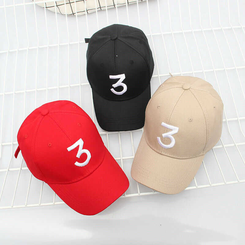 

Tide Snapback Caps Popular Chance The Rapper 3 Baseball Cap Hip Hop Letter Hats Mens Womens Visor Anti-UV Sunhat Adjustable Size Q0703, Navy(number 3)