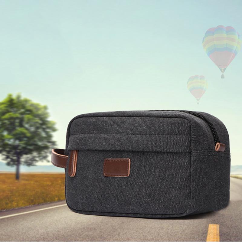 

Duffel Bags Portable Travel Packing Cube Canvas Bag Waterproof Wash Handbag Ladies Mens Hand Sorting Organize, Khaki